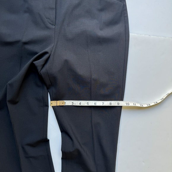 THEORY Custom Max 2 Stretch Wool Blend Trouser Pants Black Size 10 - Picture 5 of 13